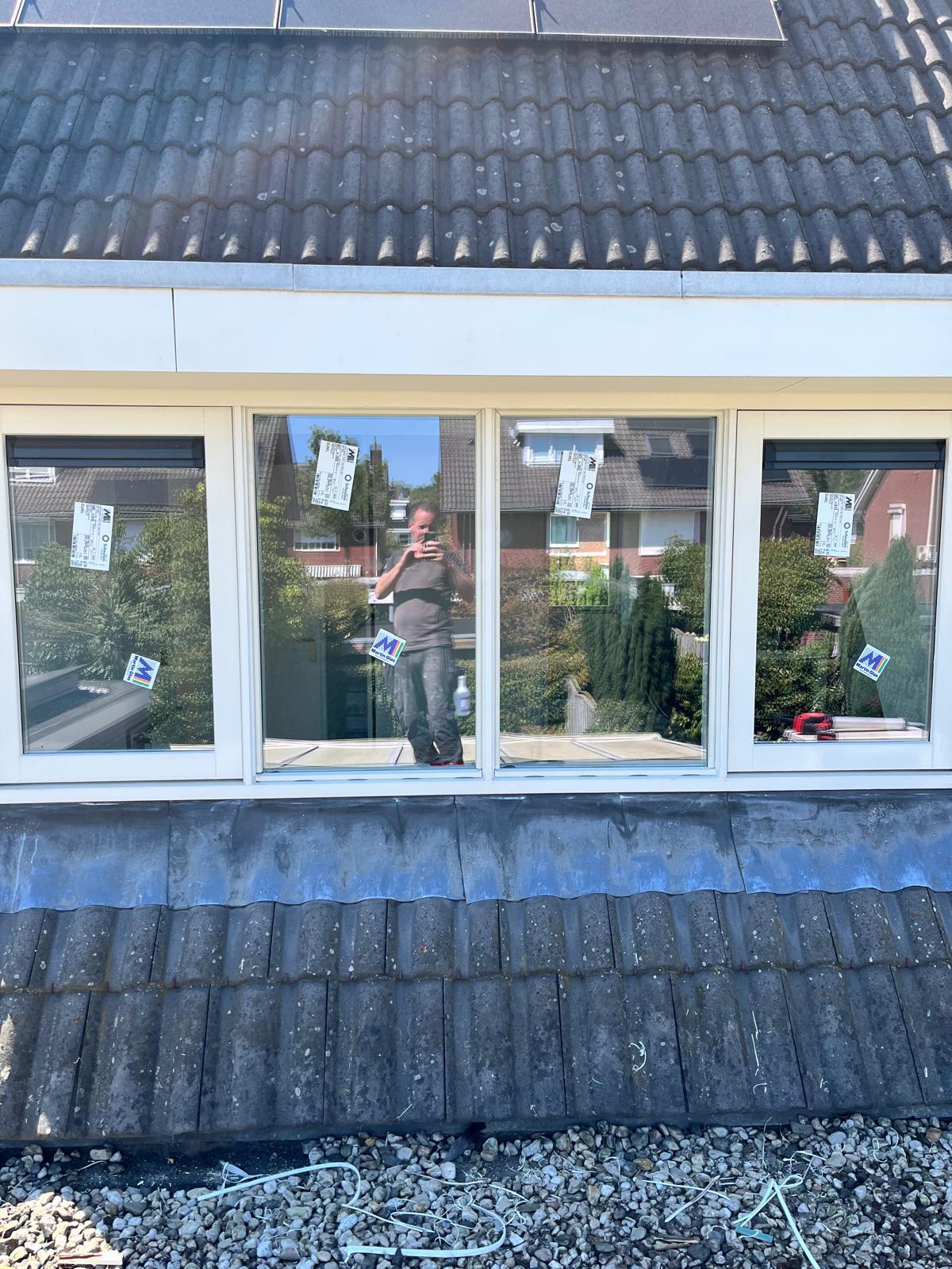 Ruiten in een dakkapel
